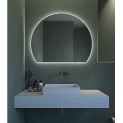 Καθρέπτης Μπάνιου Cropped Circle Φ100εκ. με Led